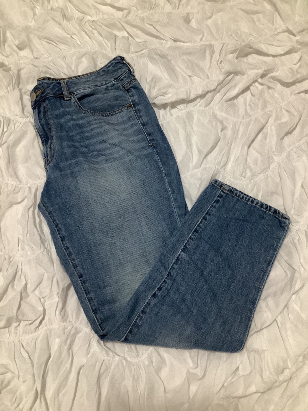 Medium Wash Straight Jeans
